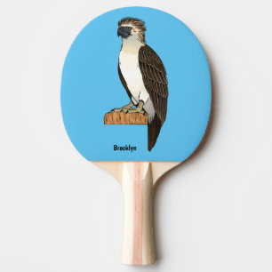 Raquete De Ping Pong ilustração de águia filipina em desenho animado