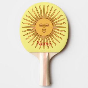 Raquete De Ping Pong Ilustração de arte com face Sun Thunder_Cove