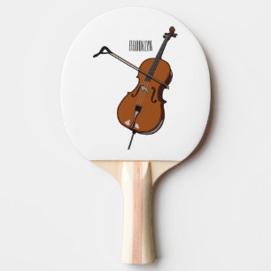 Raquete De Ping Pong Ilustração de desenho animado Cello