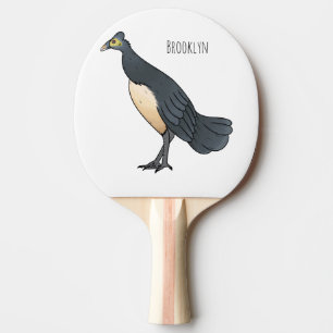 Raquete De Ping Pong Ilustração de desenho animado de aves maleáticas