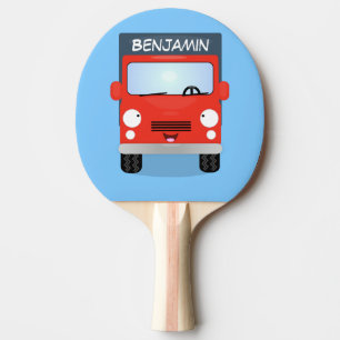 Raquete De Ping Pong Ilustração de desenho animado de caminhão do Ka
