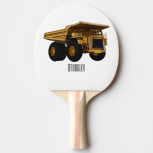 Raquete De Ping Pong Ilustração de desenho animado de caminhão Haul