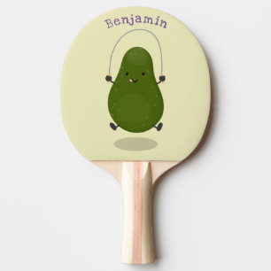 Raquete De Ping Pong Ilustração de desenho animado de corda de salto de