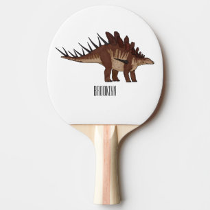Raquete De Ping Pong Ilustração de desenho animado de Kentrosaurus