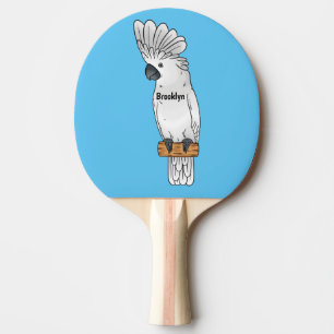 Raquete De Ping Pong Ilustração de desenho animado de pássaro da catara