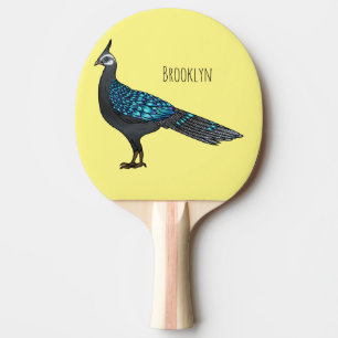 Raquete De Ping Pong Ilustração de desenho animado de pheasant pheasant