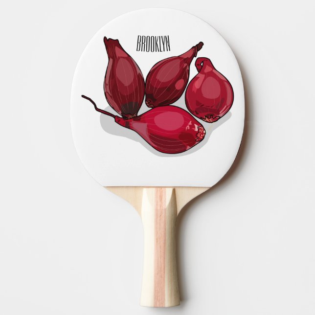 Raquete De Ping Pong Ilustração de desenho animado de slot (Frente)