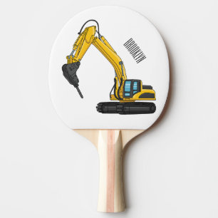 Raquete De Ping Pong Ilustração de desenho animado do Breaker
