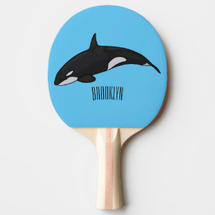 Raquete De Ping Pong Ilustração de desenho da baleia assassina