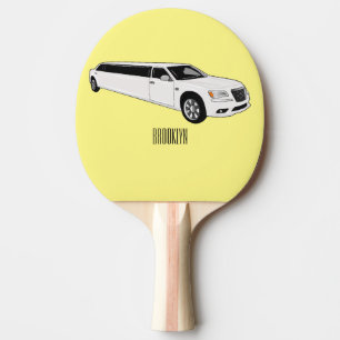 Raquete De Ping Pong Ilustração de desenho da limusine