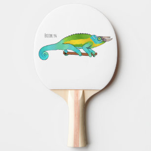 Raquete De Ping Pong Ilustração de desenho do campeão de Jackson