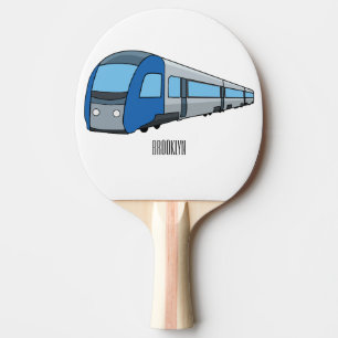 Raquete De Ping Pong Ilustração de desenho do comboio elétrico