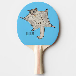 Raquete De Ping Pong Ilustração de desenho em forma de planador de açúc