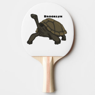 Raquete De Ping Pong Ilustração de tartaruga terrestre das Galápagos