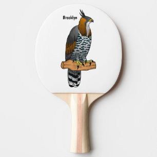 Raquete De Ping Pong ilustração do desenho animado de aves de águia-orn