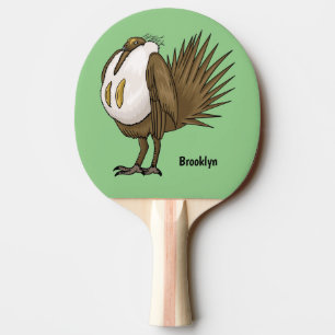 Raquete De Ping Pong ilustração do desenho animado de aves de garagem d