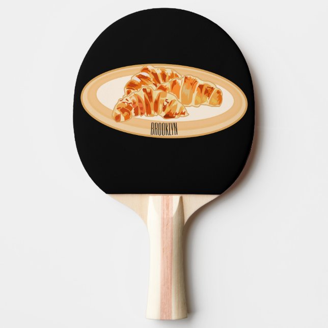 Raquete De Ping Pong Imagem croissant (Frente)
