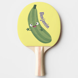 Raquete De Ping Pong Imagem de animação feliz da abobrinha