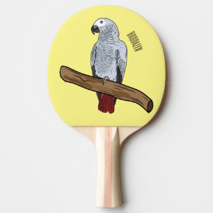 Raquete De Ping Pong Imagem de desenho animado de cinza africana