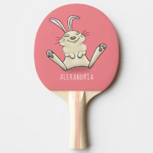 Raquete De Ping Pong Imagem de desenho animado de coelho bonito