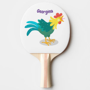 Raquete De Ping Pong Imagem de desenho animado de galeria de coroa engr