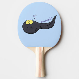Raquete De Ping Pong Imagem de desenho animado de girino divertido
