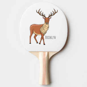 Raquete De Ping Pong Imagem de desenho de Reindeer