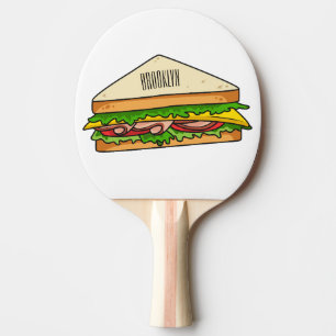 Raquete De Ping Pong Imagem de desenhos em Sandwich