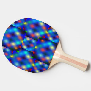 Raquete De Ping Pong Imagens muito coloridas, efeito de distância, escu