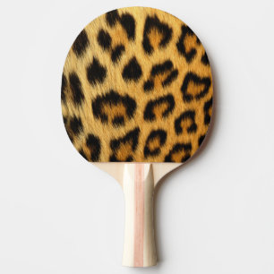 Raquete De Ping Pong Impressão animal da pele do leopardo