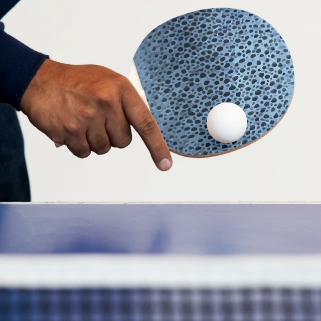 Raquete De Ping Pong Impressão de Peixes Azuis e Pretos (Insitu)