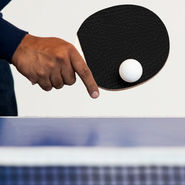 Raquete De Ping Pong Impressão de Pele Alligador Preto (Insitu)
