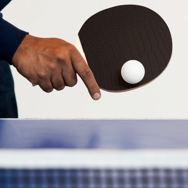 Raquete De Ping Pong Impressão de Pele de Crocodilo Marrom (Insitu)