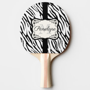 Raquete De Ping Pong Impressão de Zebra Cura
