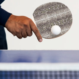Raquete De Ping Pong Impressão em animais de pele cobra