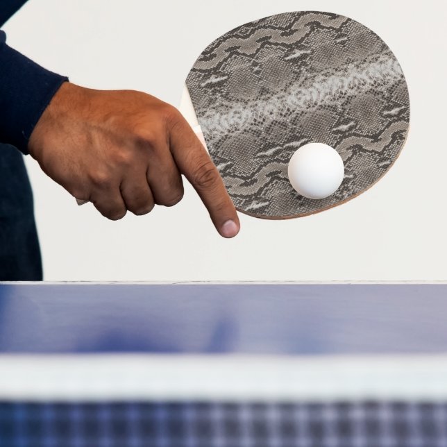 Raquete De Ping Pong Impressão em animais de pele de Cobra Python (Insitu)