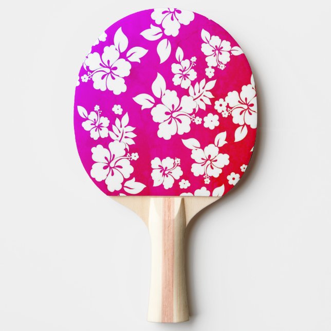 Raquete De Ping Pong Impressão havaiano (Frente)
