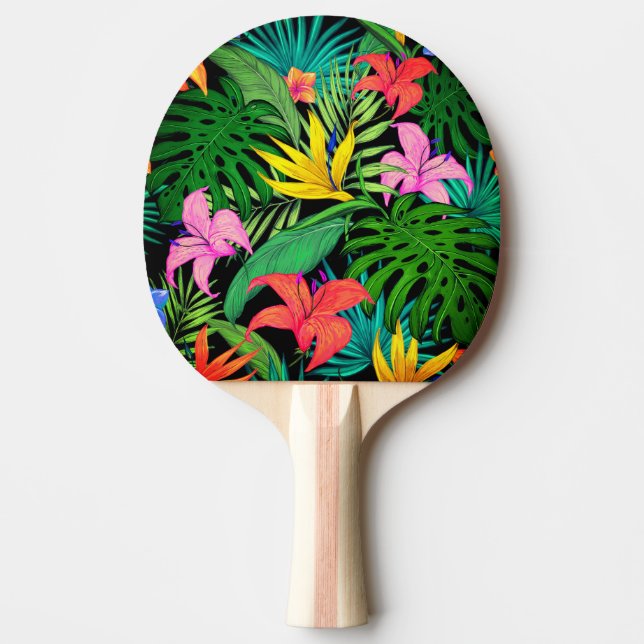 Raquete De Ping Pong Impressão havaiano (Frente)
