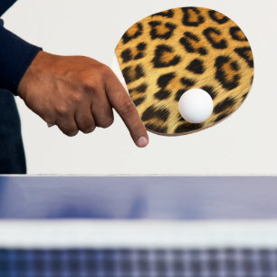 Raquete De Ping Pong Impressão Leopardo