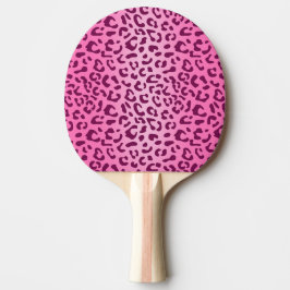 Raquete De Ping Pong Impressão Leopardo Rosa-na moda