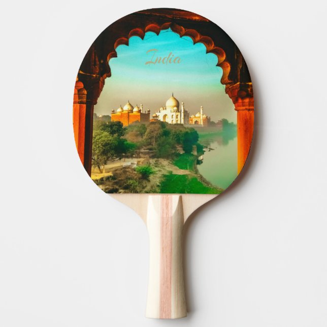 Raquete De Ping Pong India Taj Mahal (Frente)