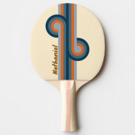 Raquete De Ping Pong Indigo Horizon Stripe Loop com Nome