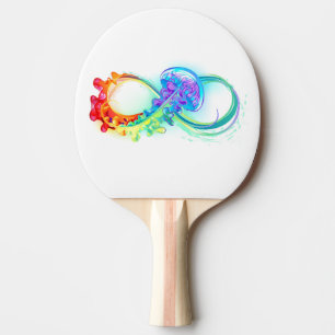Raquete De Ping Pong Infinidade com água-vivas do Arco-Íris