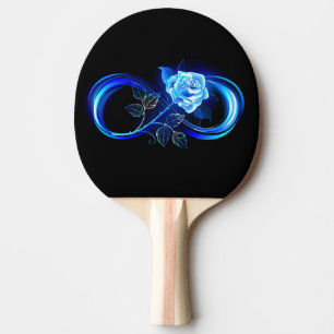 Raquete De Ping Pong Infinito brilhante com rosa azul