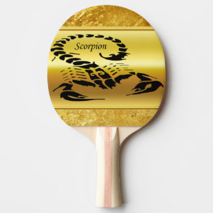 Raquete De Ping Pong Inseto muito peçonhento venenoso Dourado do