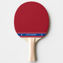 Raquete De Ping Pong Inspirado no Militar Patriótico dos EUA