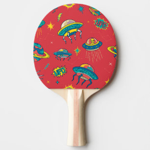 Raquete De Ping Pong Invasores de Espaço OFO Retroativo
