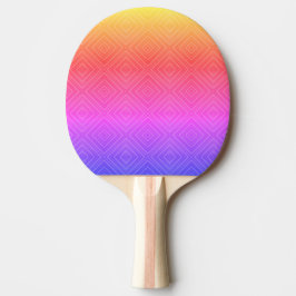 Raquete De Ping Pong Ipanema Arco Arco-Íris Hipnótico Diamante Moderno