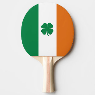 Raquete De Ping Pong Irish Flag Patriotic Ireland Flag Lucky Clover