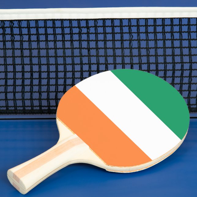 Raquete De Ping Pong Irish National Flag, Irish Standard, Banner (Insitu)
